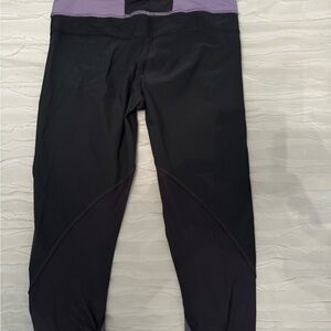 Lululemon Athletica Gray and Purple Leggings